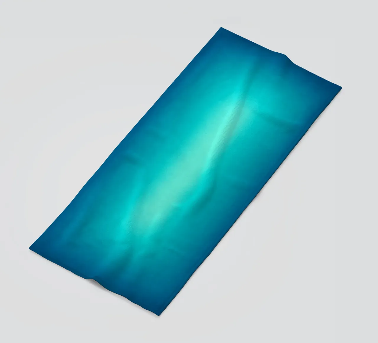 Gradient Glow Art - Centro di luce in blu e turchese telo mare da SMPLE