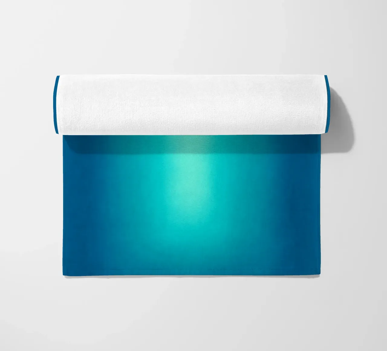 Gradient Glow Art - Centro di luce in blu e turchese telo mare da SMPLE