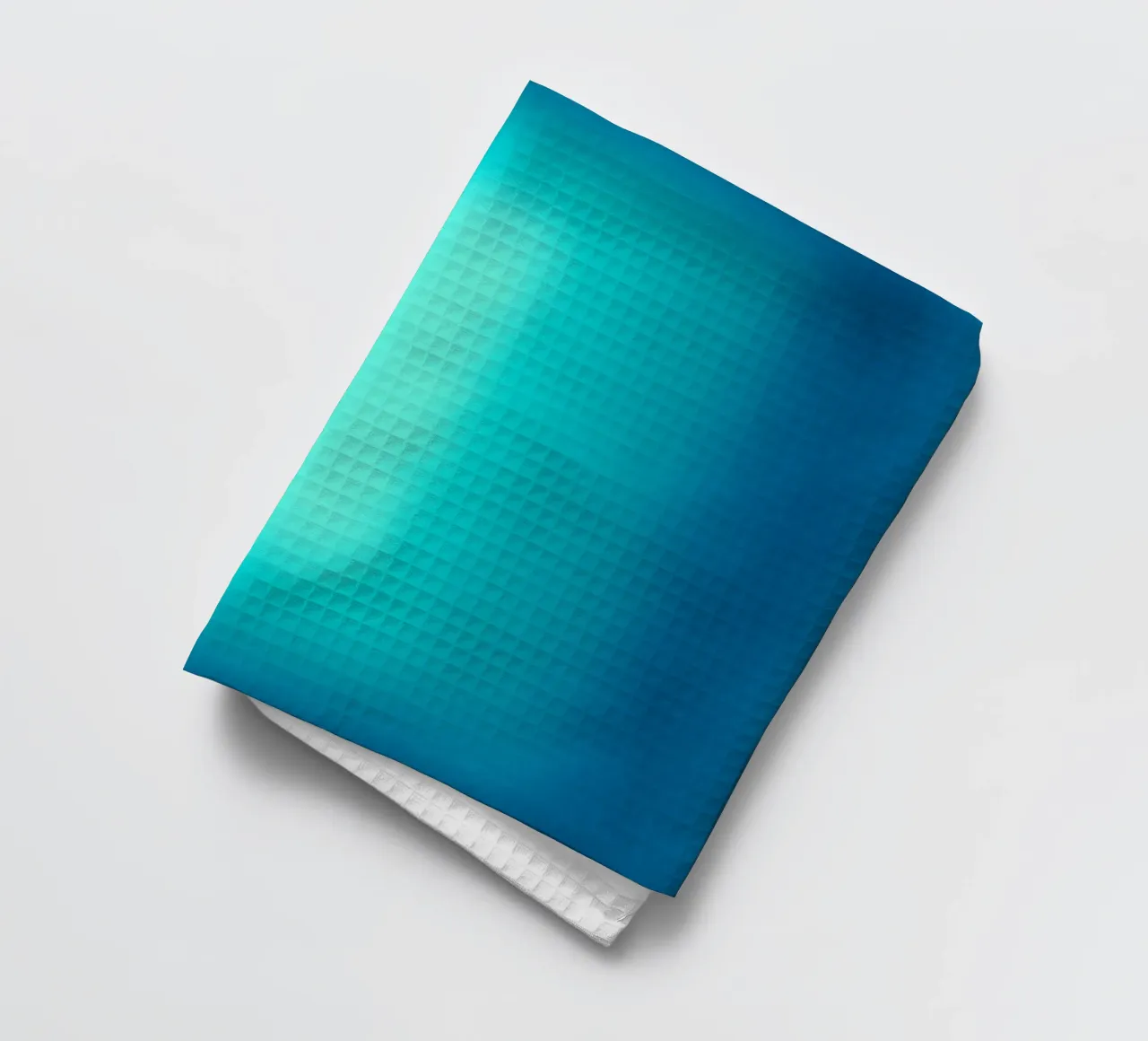 Gradient Glow Art - Centro di luce in blu e turchese canovaccio da cucina da SMPLE