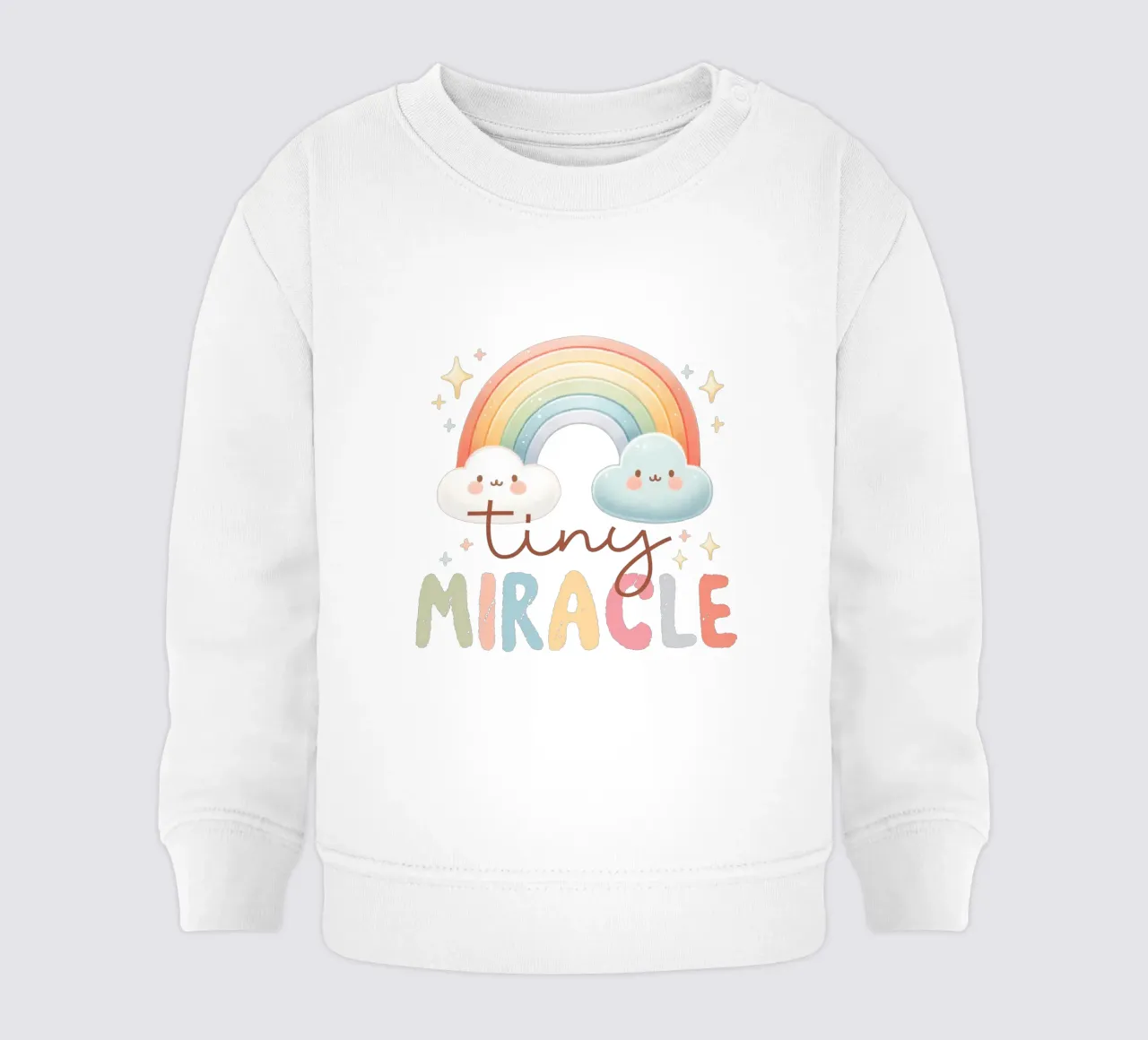 Tiny Miracle Design felpa neonato da Whiskers & Ink Kreations