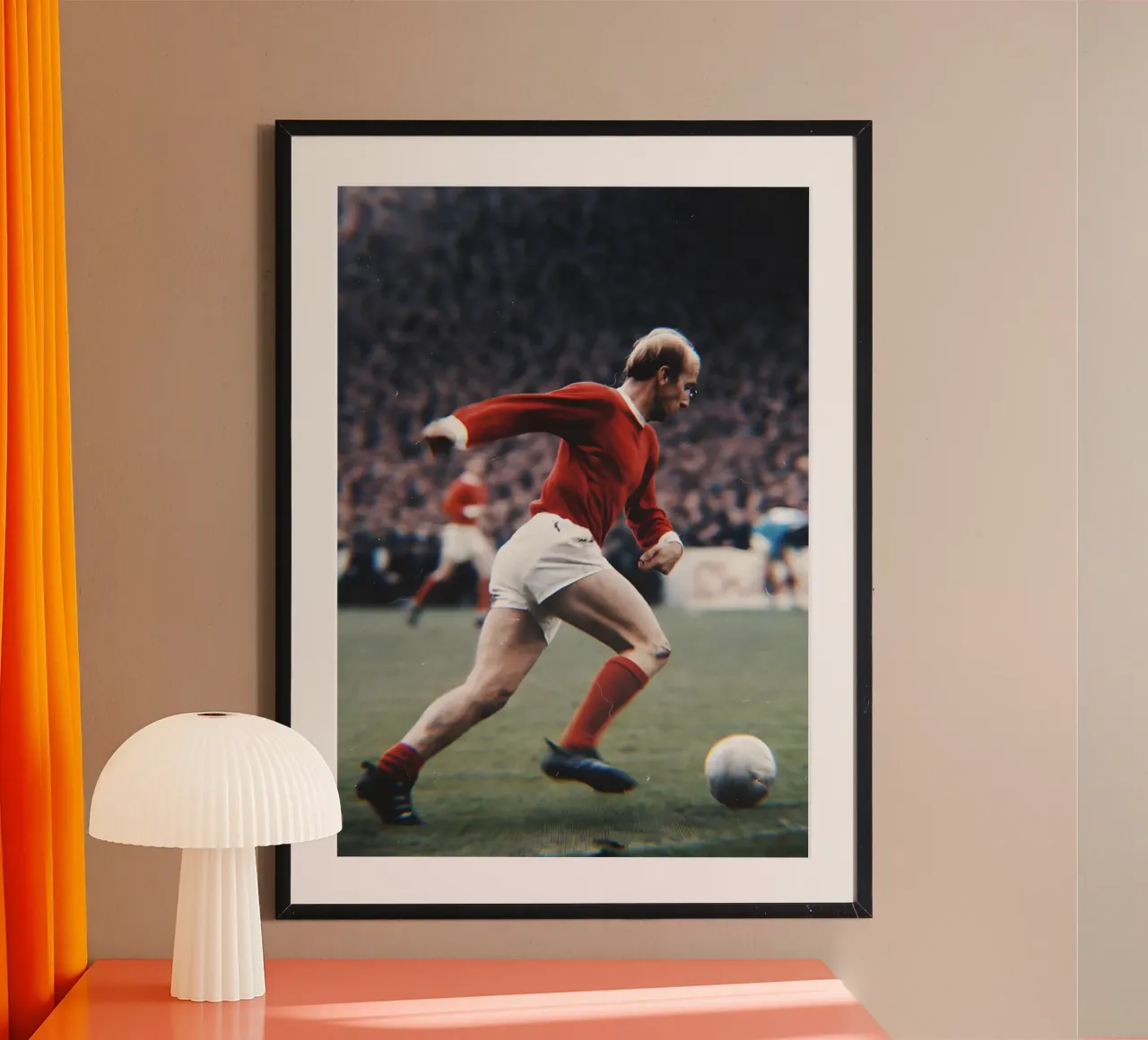 Sir Bobby Charlton carta hahnemühle da Low poly art
