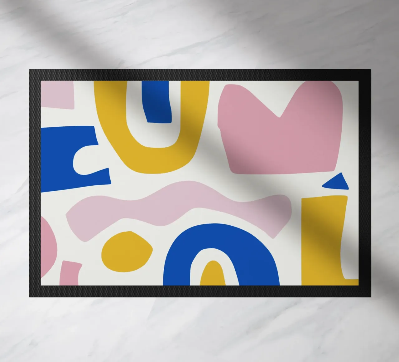 Shape puzzle doormat by Little Dean