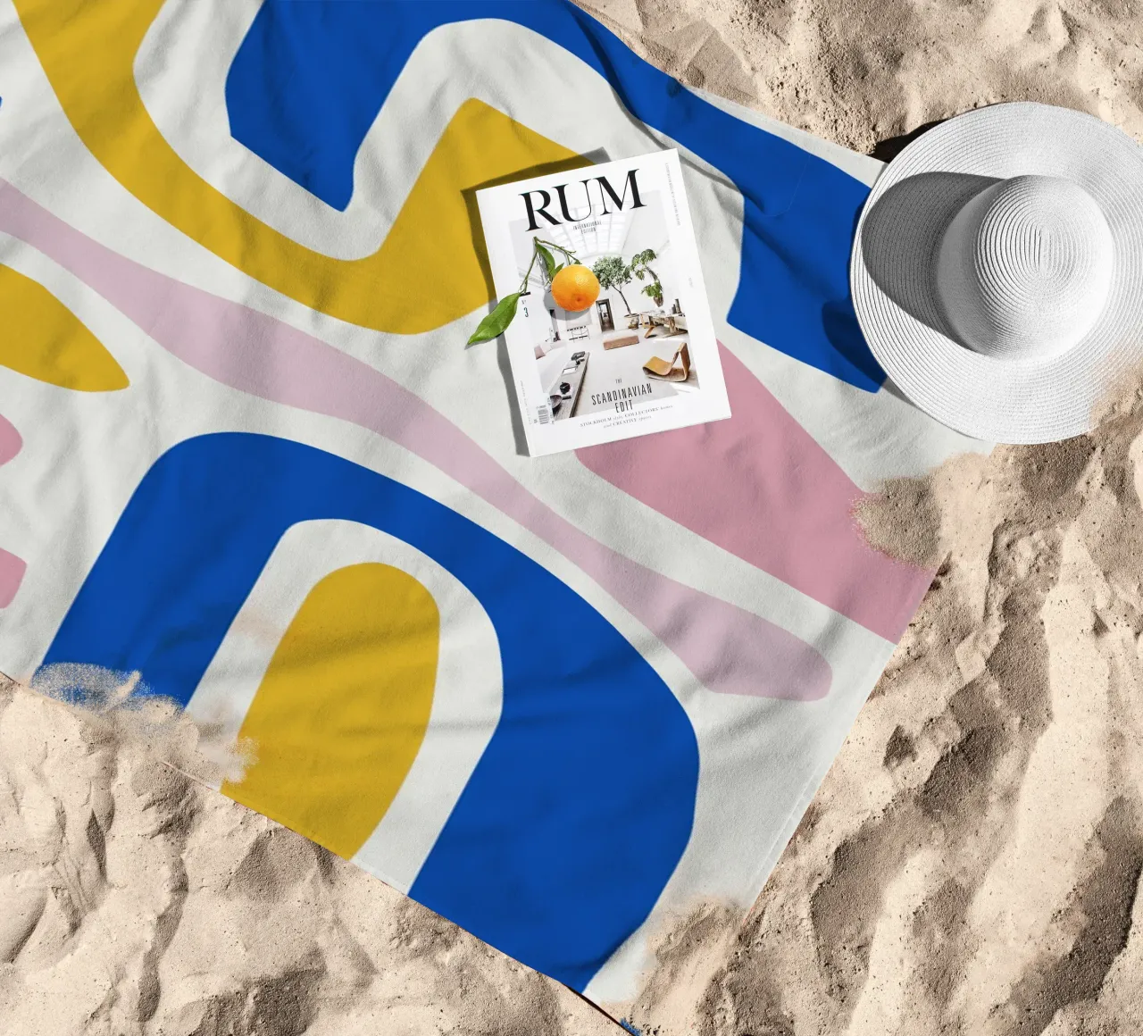 Puzzle di forme telo mare da Little Dean