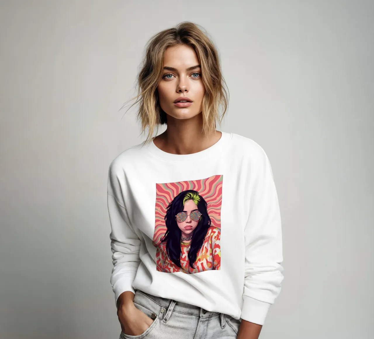 Billie Eilish - Stile Vintage Classico felpa da igoshartwrks