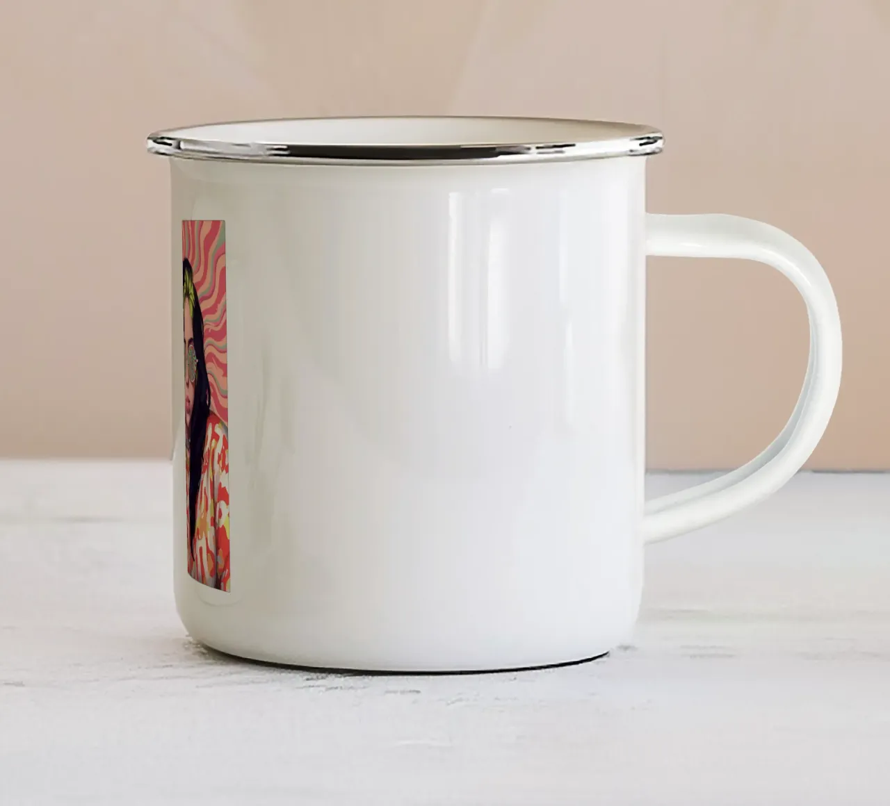 Billie Eilish - Stile Vintage Classico tazza in smalto da igoshartwrks