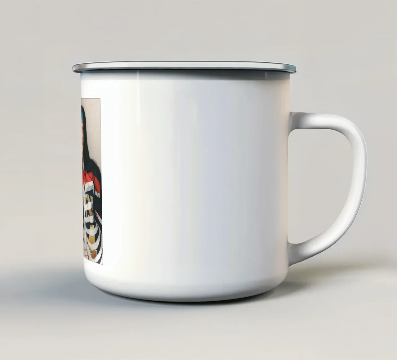 B Eilish - Stile classico vintage tazza in smalto da igoshartwrks