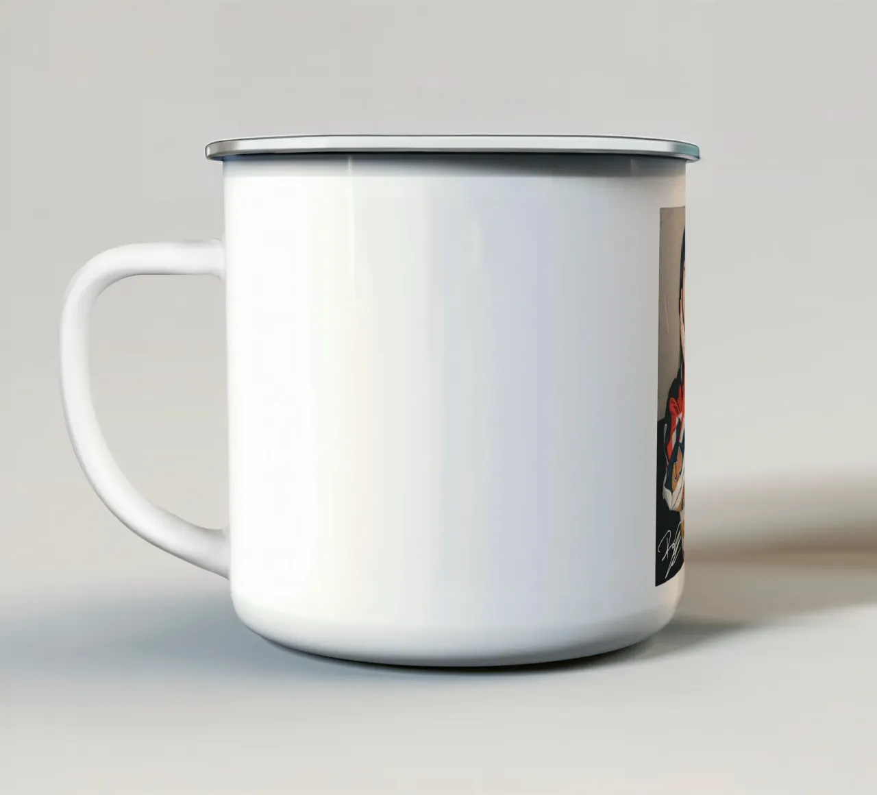 B Eilish - Stile classico vintage tazza in smalto da igoshartwrks