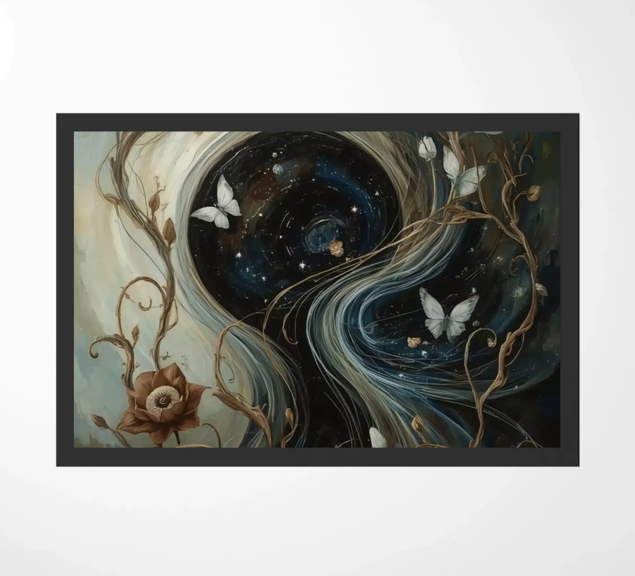 Vortice cosmico con Flora e Fauna zerbino da DesignDoodle