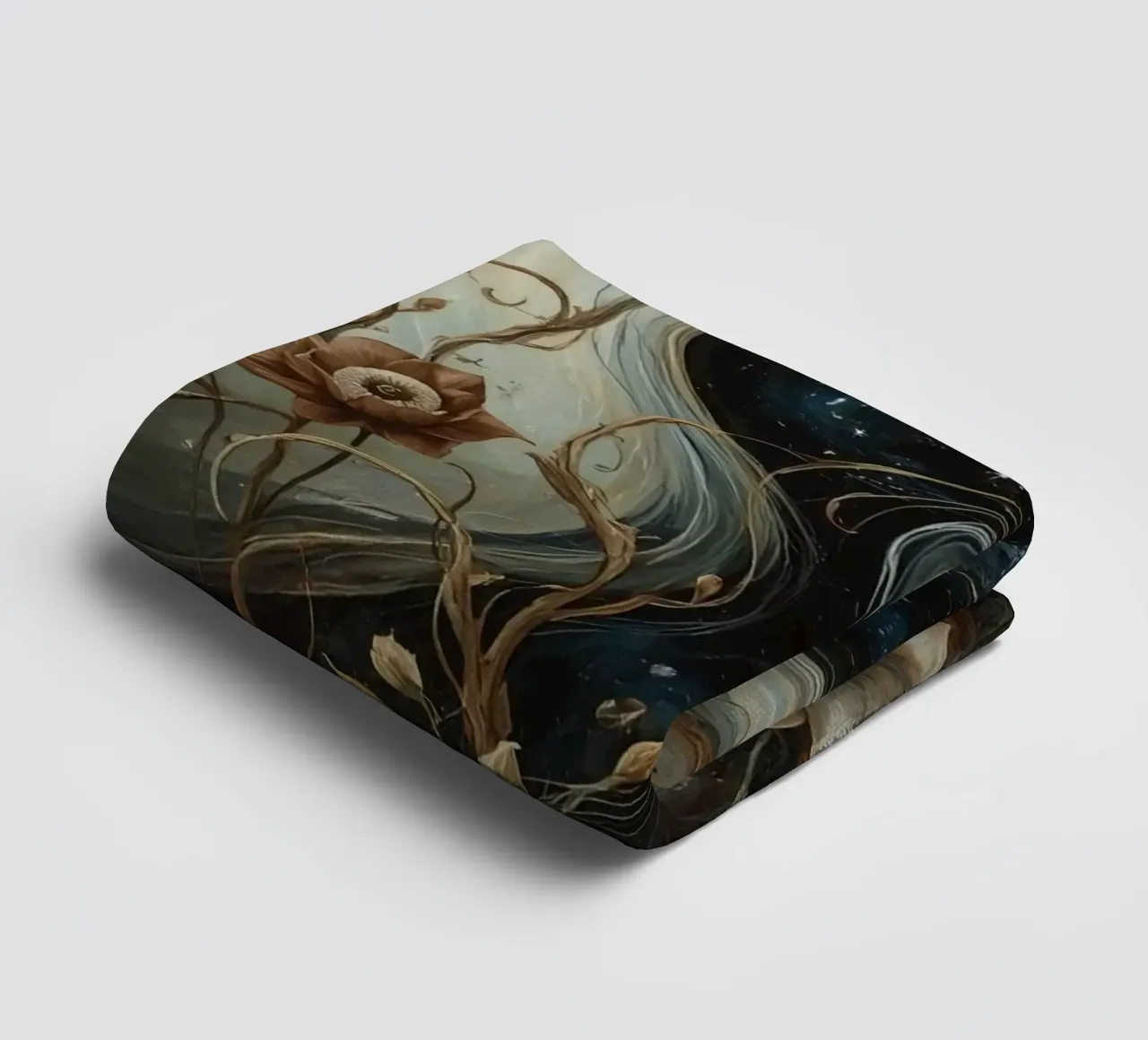 Cosmic Swirl with Flora and Fauna towel by DesignDoodle