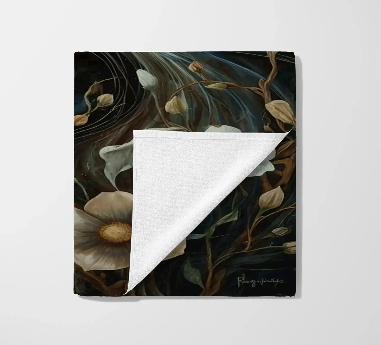 Vortice cosmico con Flora e Fauna telo mare da DesignDoodle