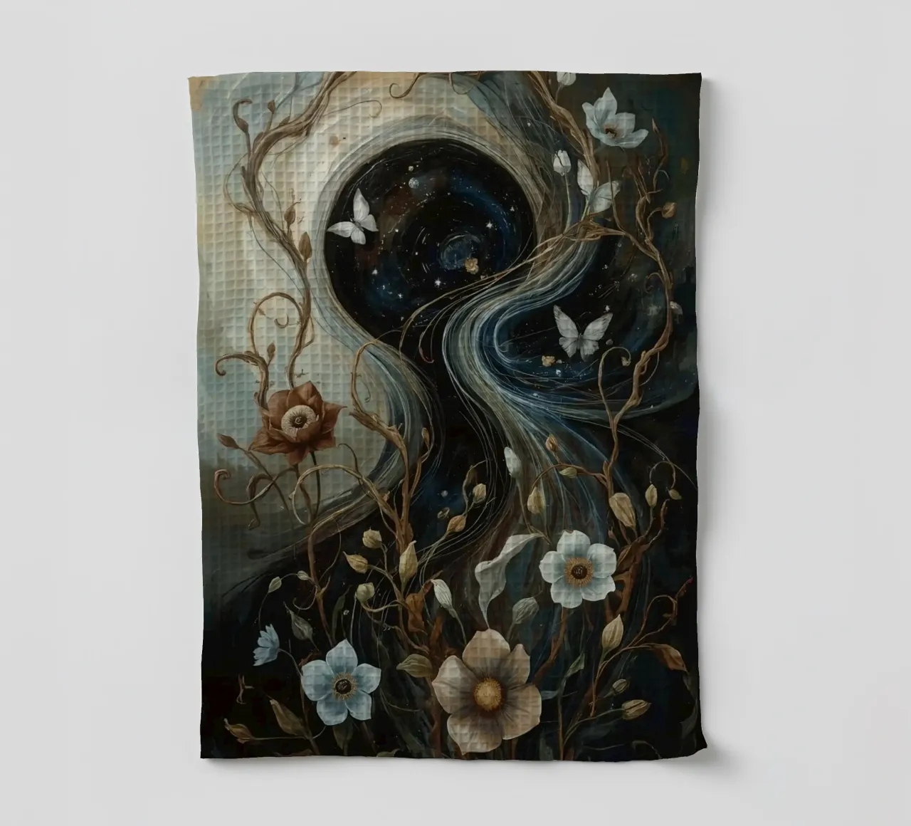 Vortice cosmico con Flora e Fauna canovaccio da cucina da DesignDoodle