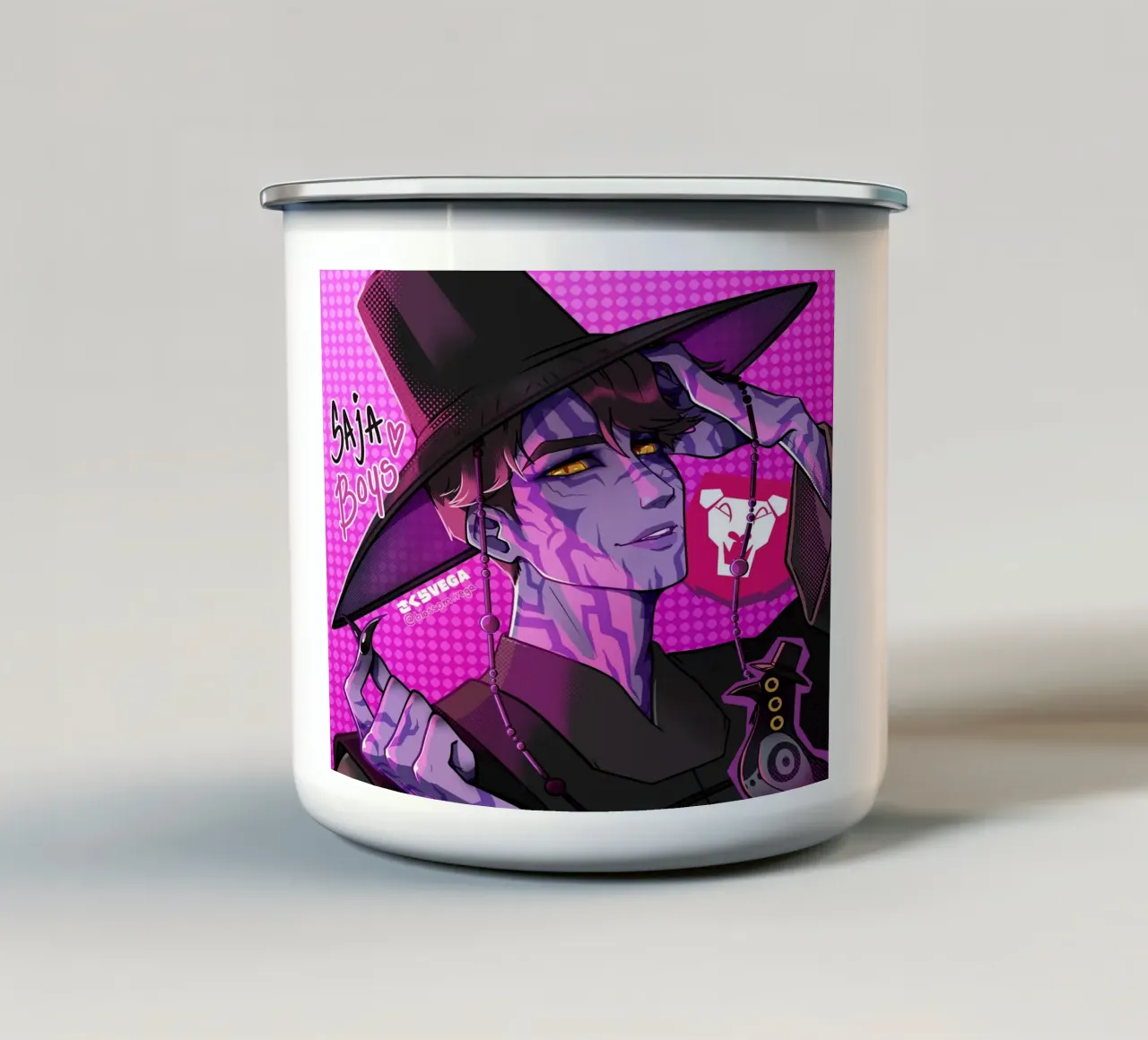 Mistero Saja - Cacciatori di demoni Kpop tazza in smalto da mannys_artt