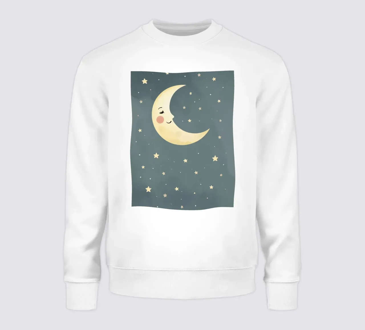 Mezzaluna e stelle addormentate felpa da DesignDoodle