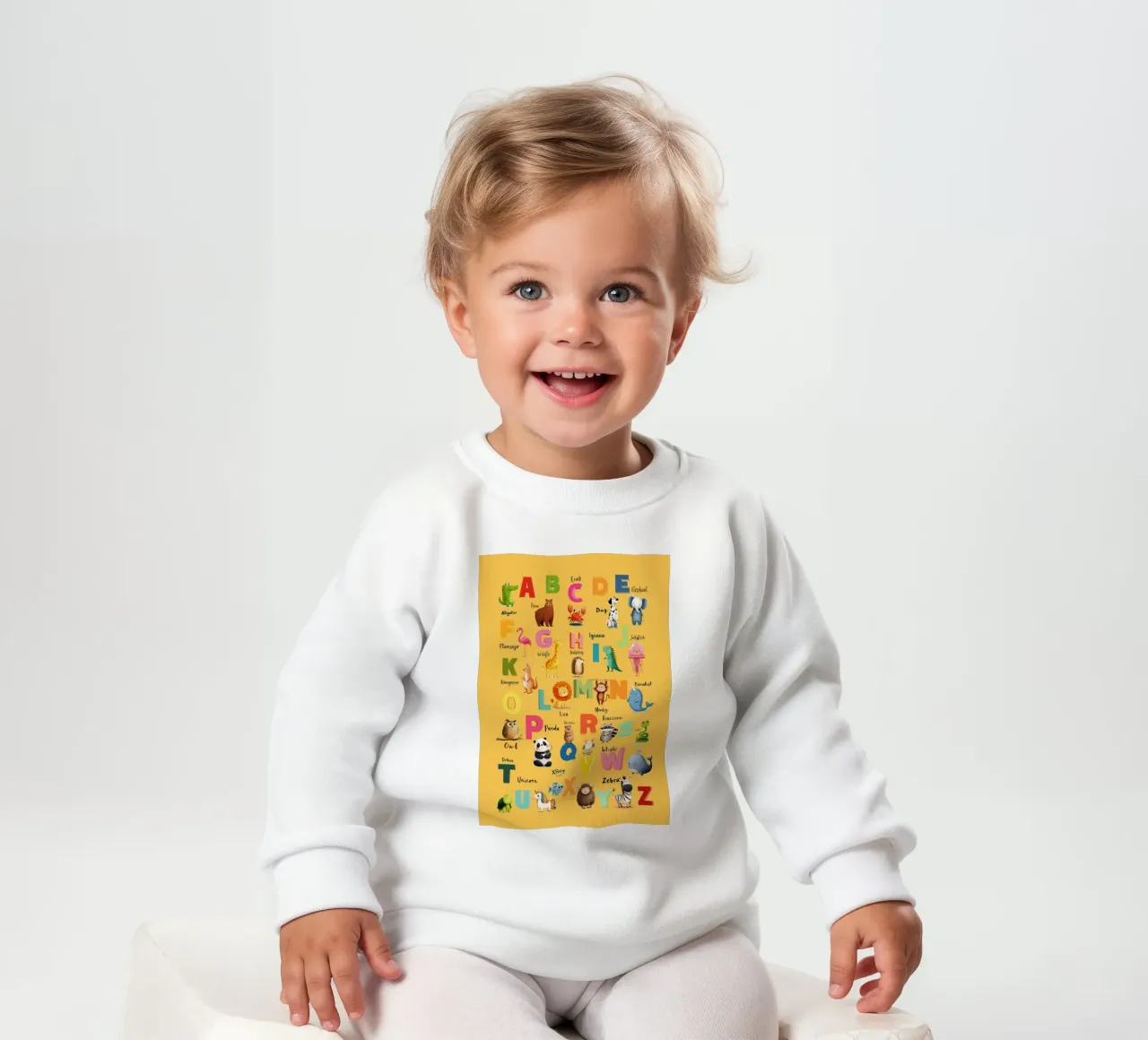 Alphabet Zoo felpa neonato da Kiara