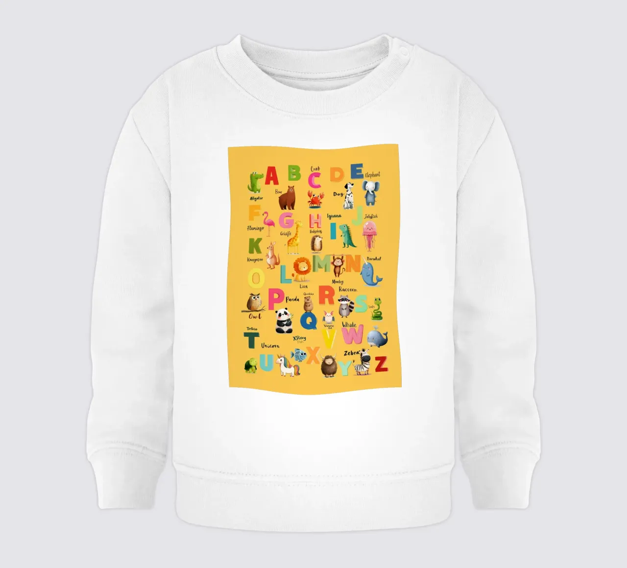 Alphabet Zoo felpa neonato da Kiara