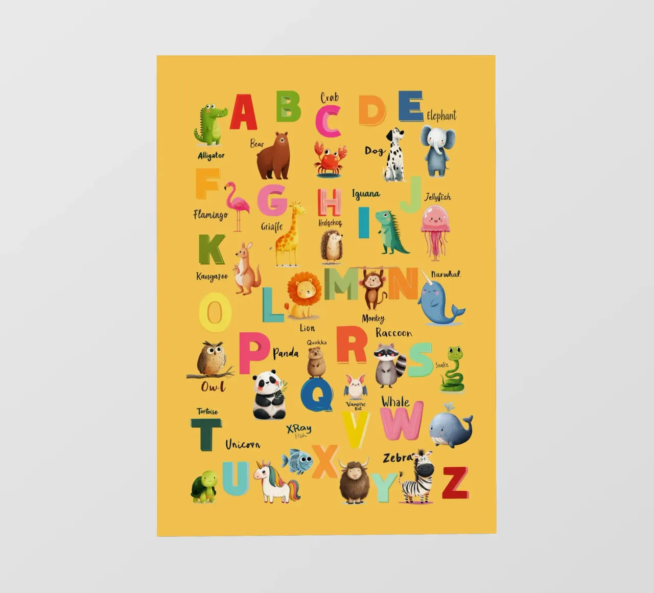 Alphabet Zoo telo in pvc da Kiara