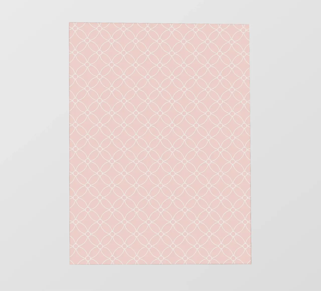 Geometric Simple Flowers Pattern | White on Dusty Blush pvc cover by Beauty in Simplicity