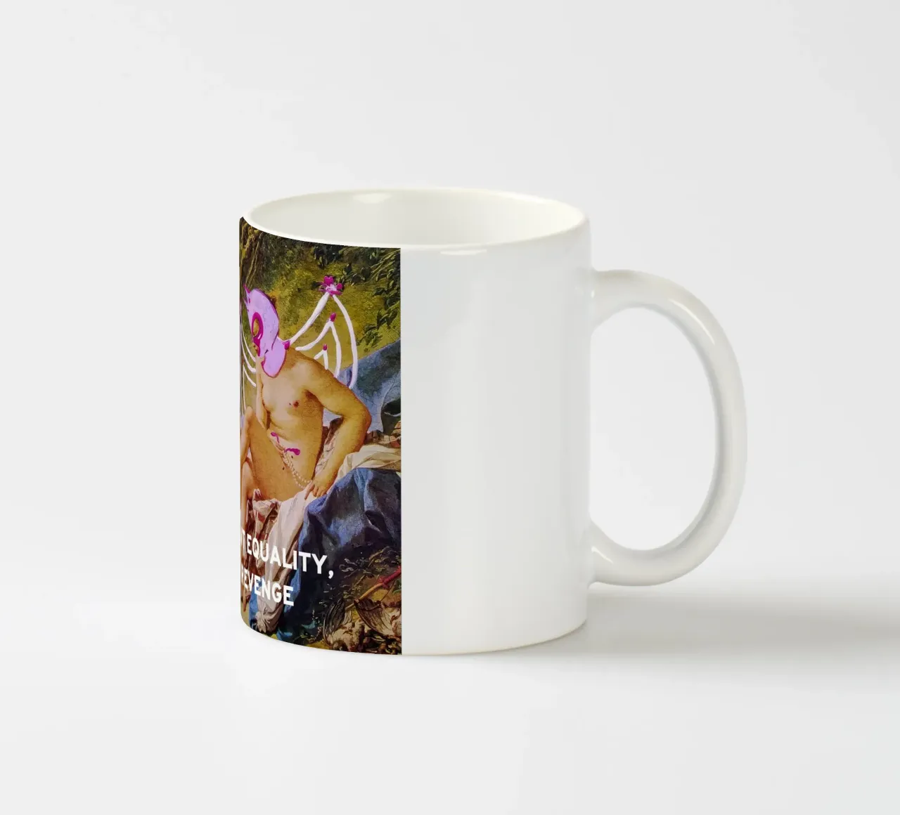 WE DONT WANT EQUALITY, WE WANT REVENGE tazza in ceramica da Trash is dada Official