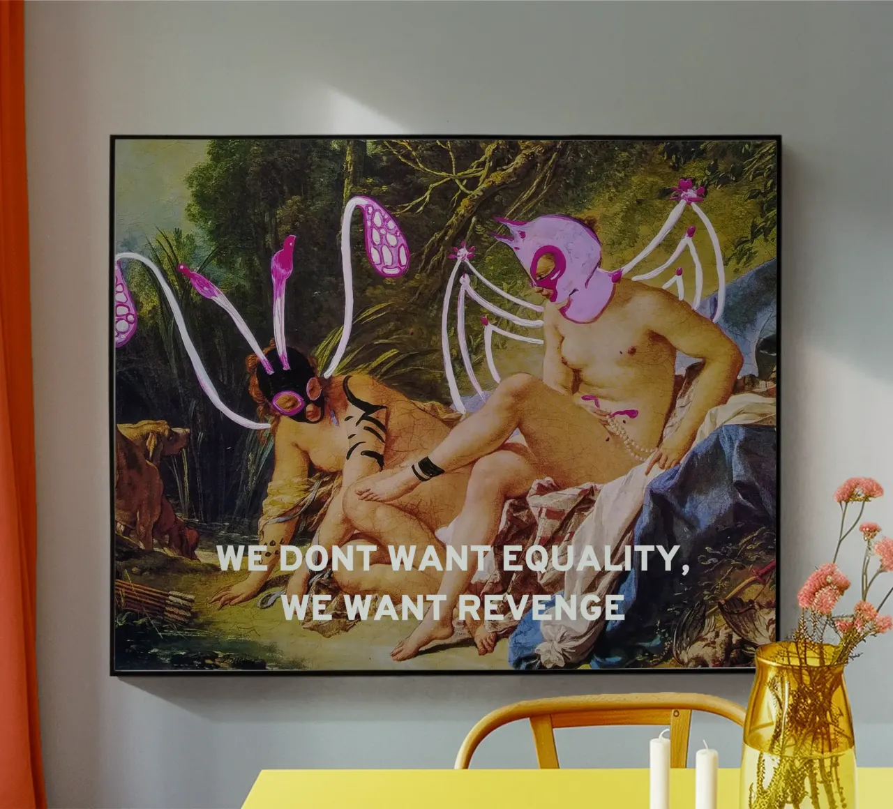 WE DONT WANT EQUALITY, WE WANT REVENGE plexiglass da Trash is dada Official