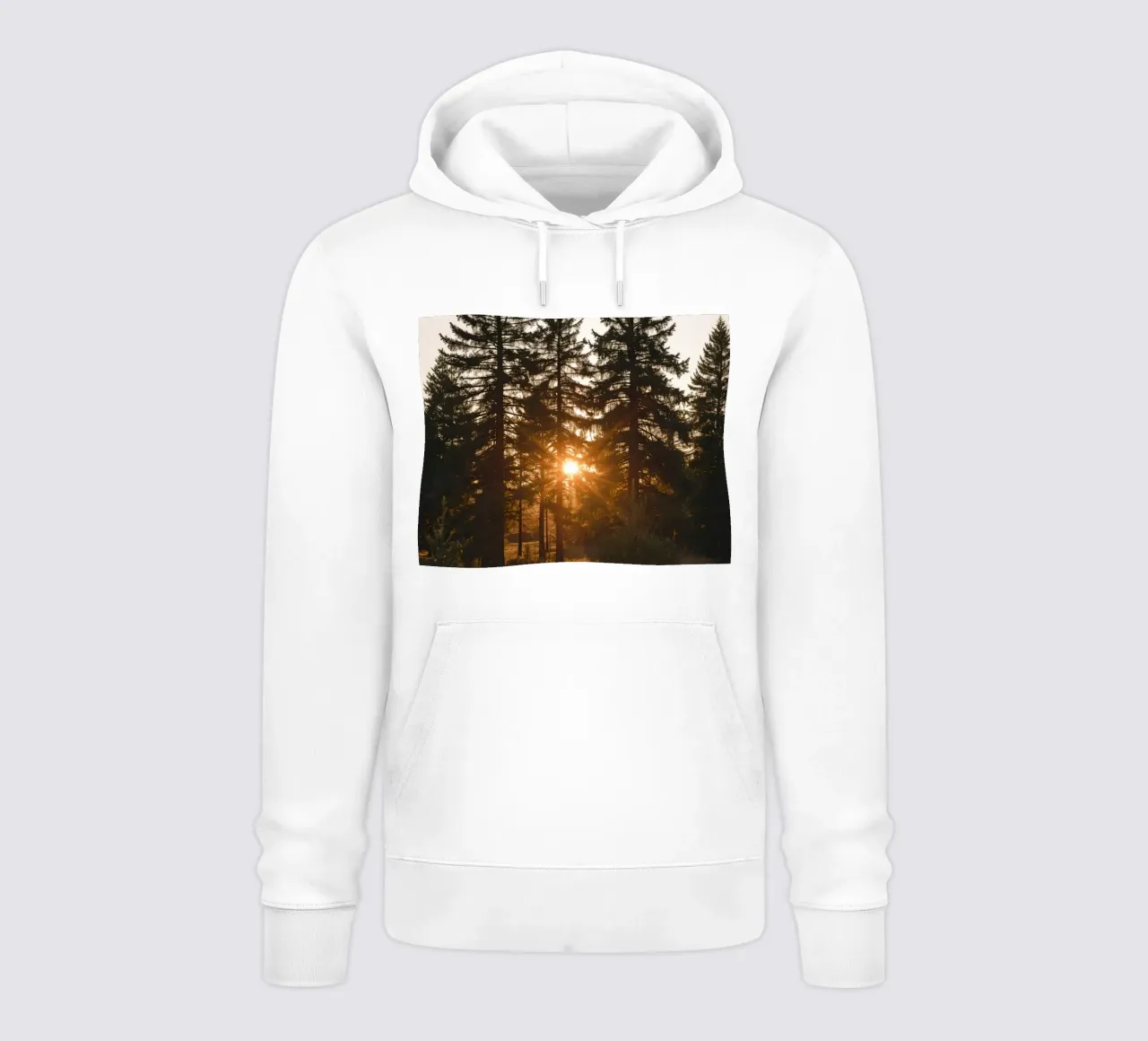 Foresta con Sunburst felpa con cappuccio da DesignDoodle