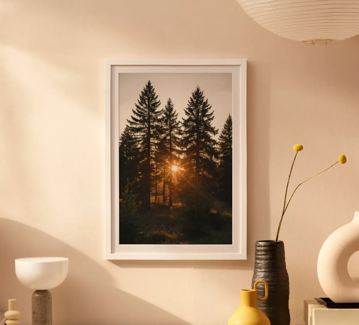 Foresta con Sunburst poster da DesignDoodle