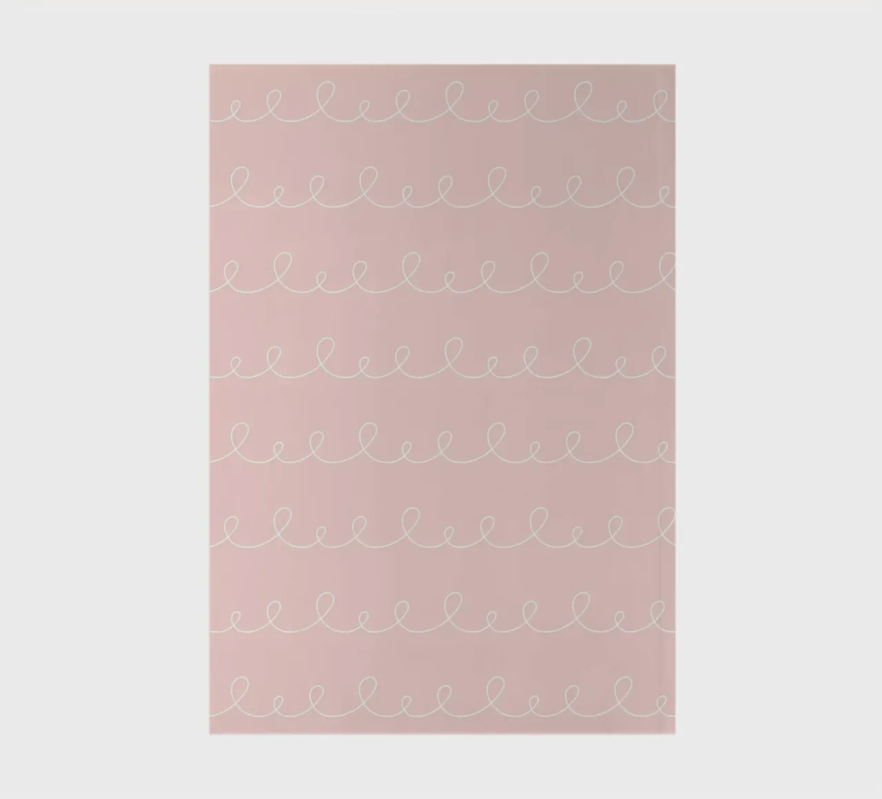 Linee geometriche minimali ad anello, bianco su rosa cipria diario da Beauty in Simplicity