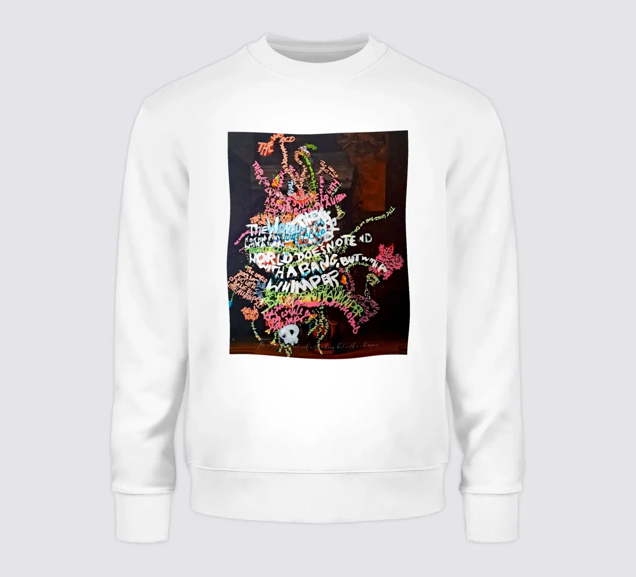 Il mondo non finisce con un botto, ma con un lamento felpa da Trash is dada Official