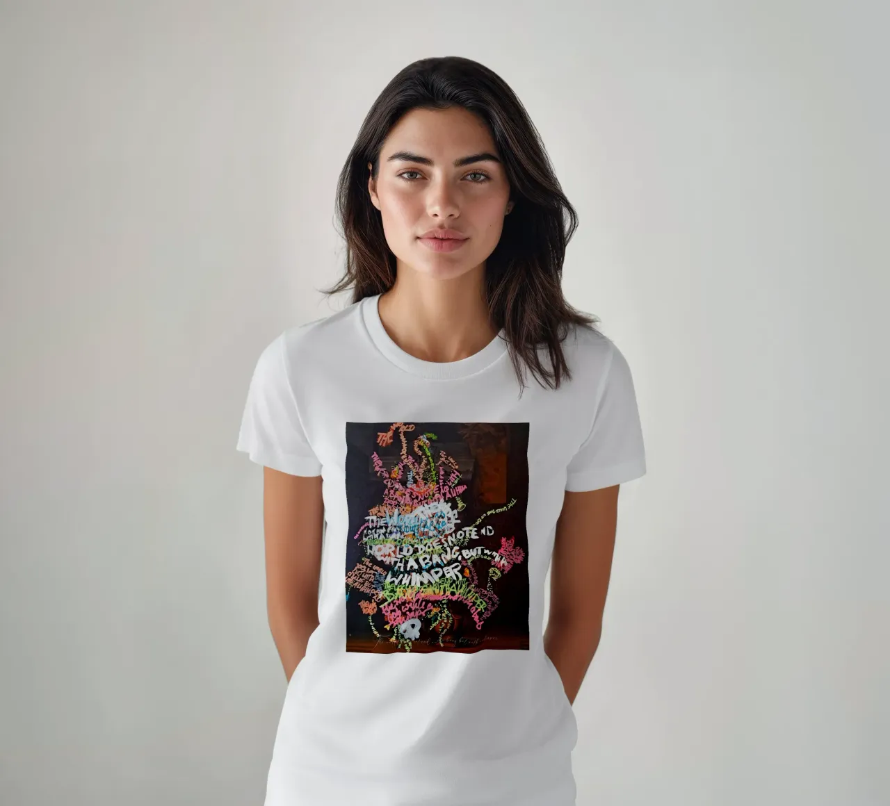 The world does not end with a bang, but with a whimper t-shirt by Trash is dada Official