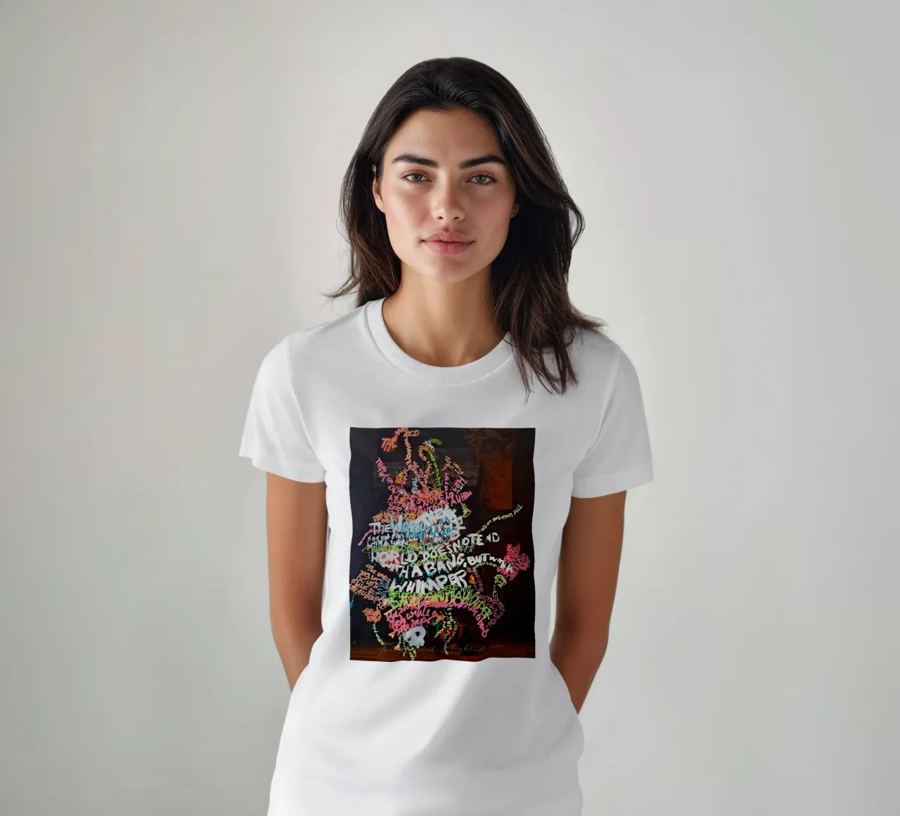 The world does not end with a bang, but with a whimper t-shirt by Trash is dada Official