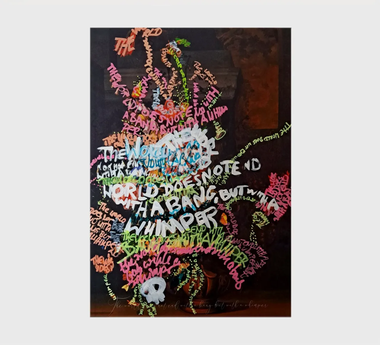 The world does not end with a bang, but with a whimper notebook by Trash is dada Official