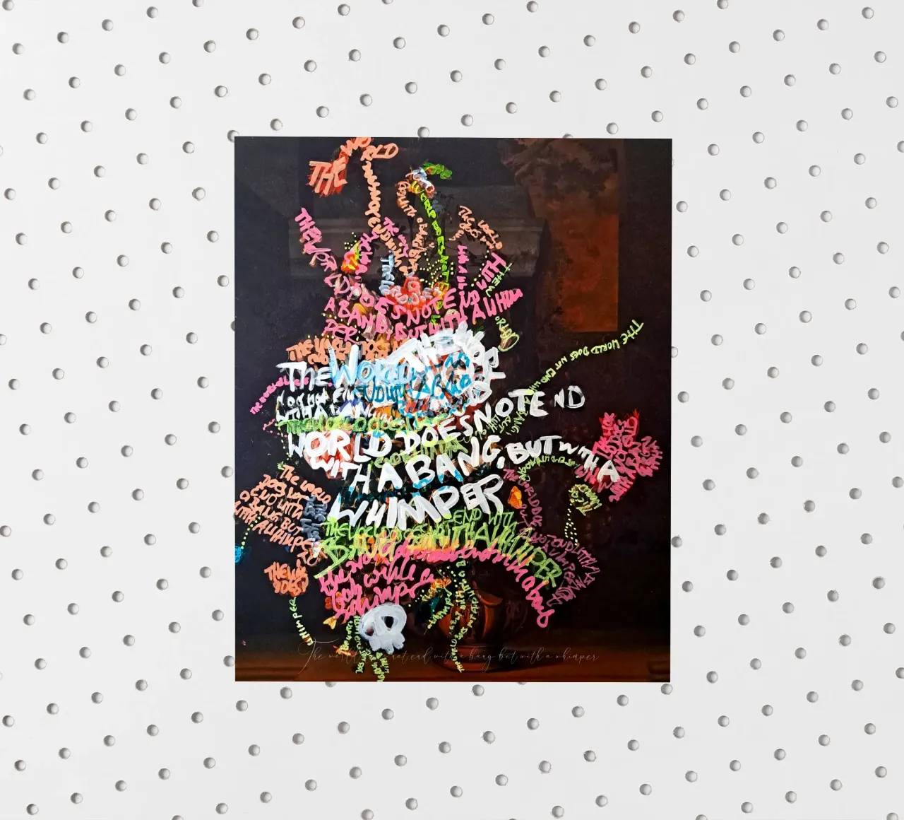 The world does not end with a bang, but with a whimper sticker by Trash is dada Official