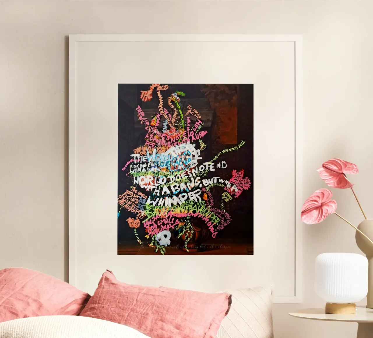 The world does not end with a bang, but with a whimper hahnemühle by Trash is dada Official