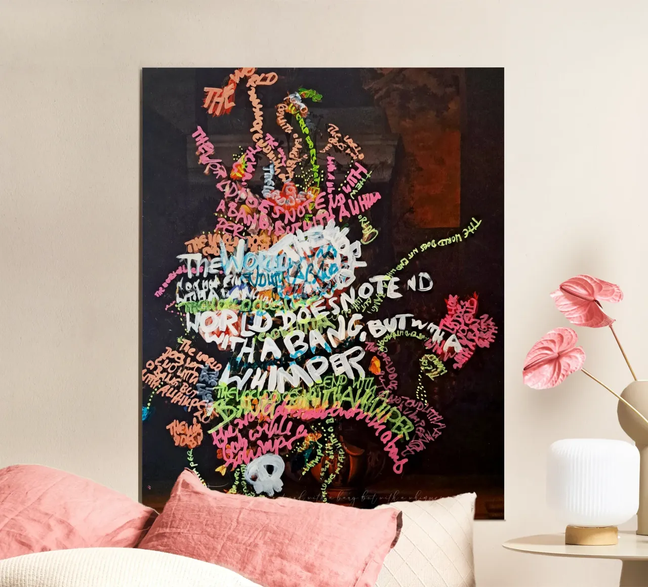 The world does not end with a bang, but with a whimper hahnemühle by Trash is dada Official