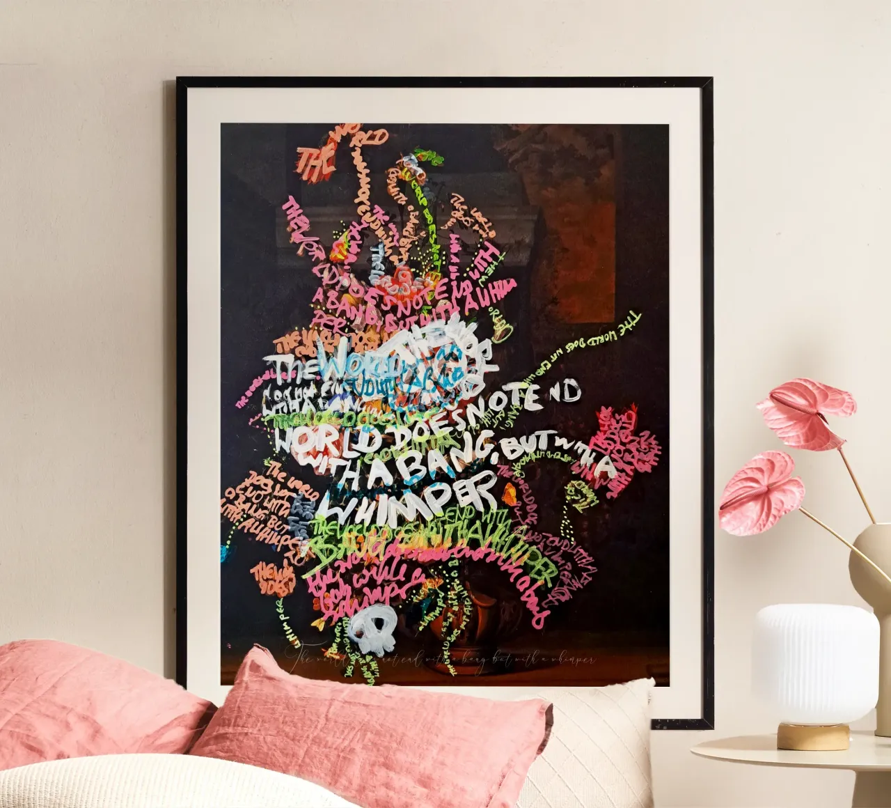 The world does not end with a bang, but with a whimper hahnemühle by Trash is dada Official