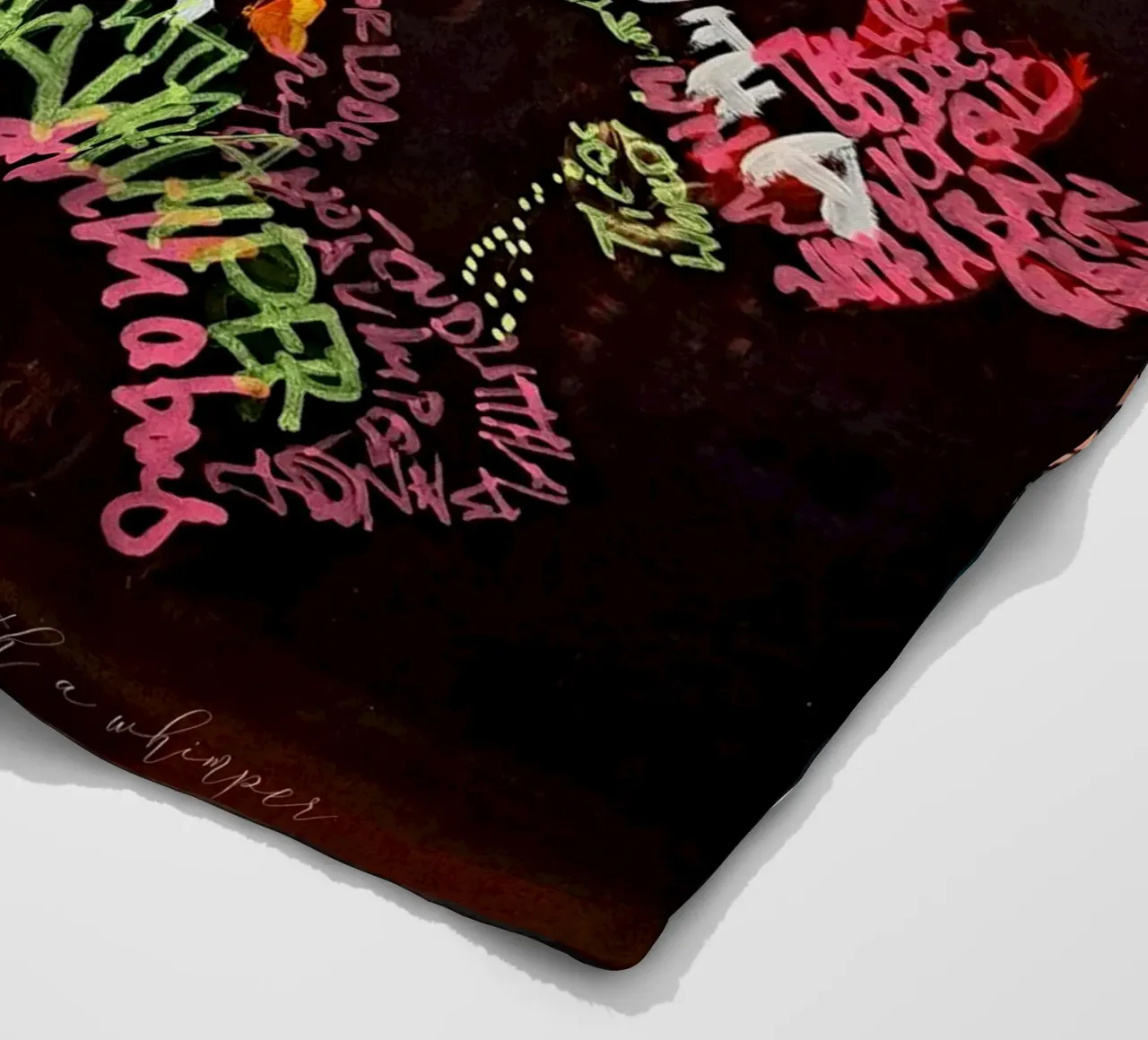 The world does not end with a bang, but with a whimper fleece blanket by Trash is dada Official