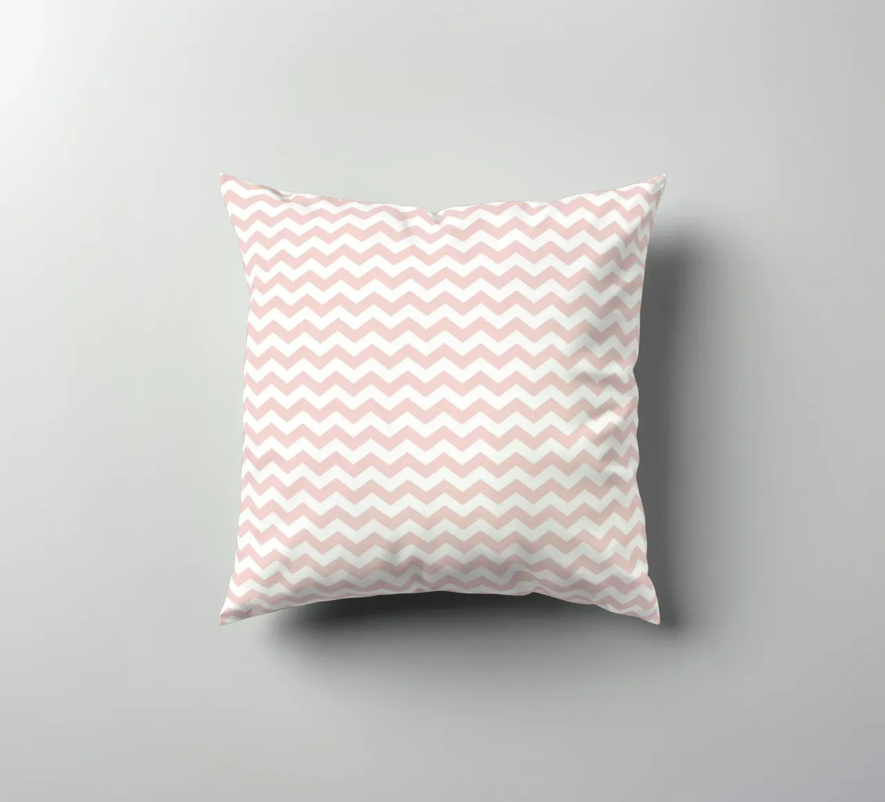 Minimal Basic Simple Chevron Pattern | Dusty Pink and White (Rosa e Bianco) cuscino da Beauty in Simplicity