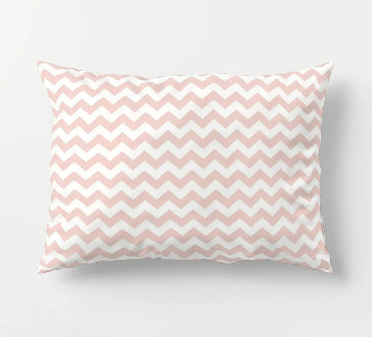 Minimal Basic Simple Chevron Pattern | Dusty Pink and White (Rosa e Bianco) cuscino da Beauty in Simplicity