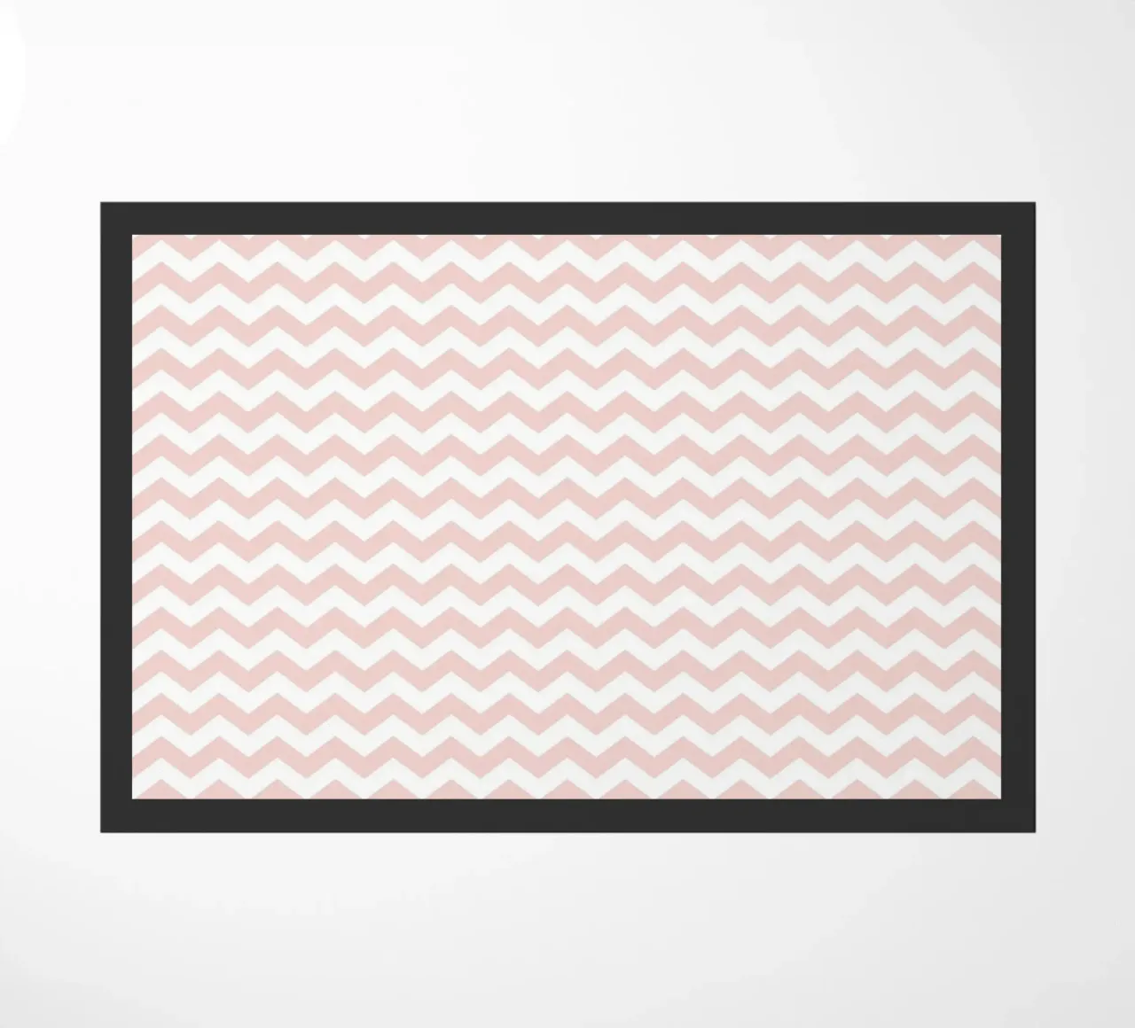 Minimal Basic Simple Chevron Pattern | Dusty Pink and White (Rosa e Bianco) zerbino da Beauty in Simplicity