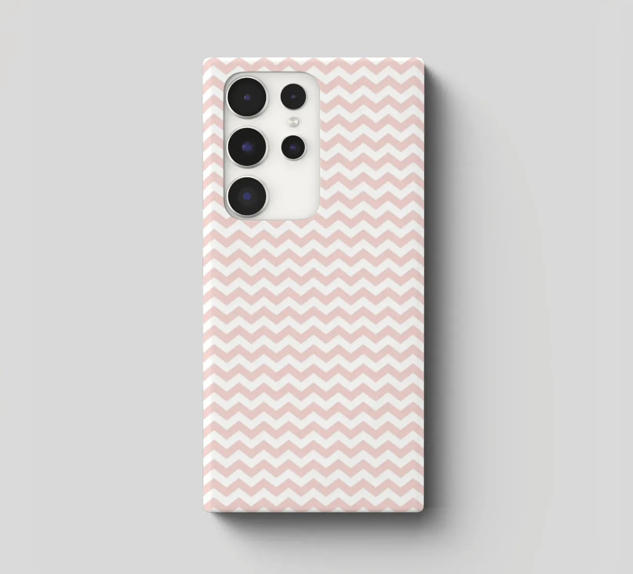 Minimal Basic Simple Chevron Pattern | Dusty Pink and White (Rosa e Bianco) cover samsung da Beauty in Simplicity