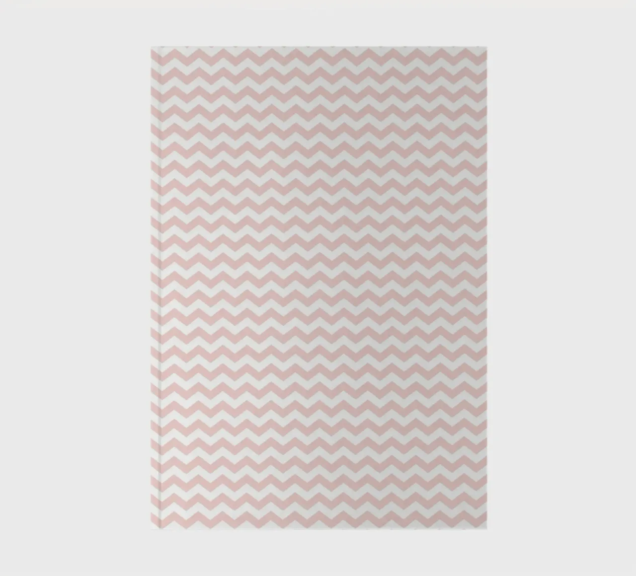 Minimalistisches einfaches Chevron-Muster | Staubiges Rosa und Weiß Notizbuch von Beauty in Simplicity