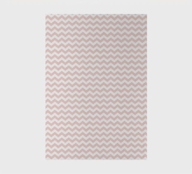 Minimal Basic Simple Chevron Pattern | Dusty Pink and White | JUNIQE