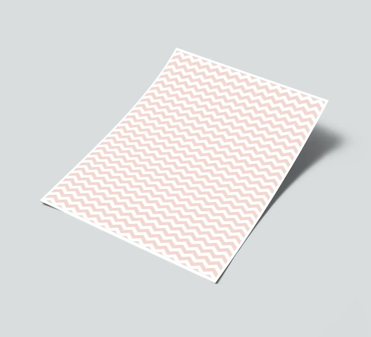 Minimal Basic Simple Chevron Pattern | Dusty Pink and White (Rosa e Bianco) foglio adesivo da Beauty in Simplicity
