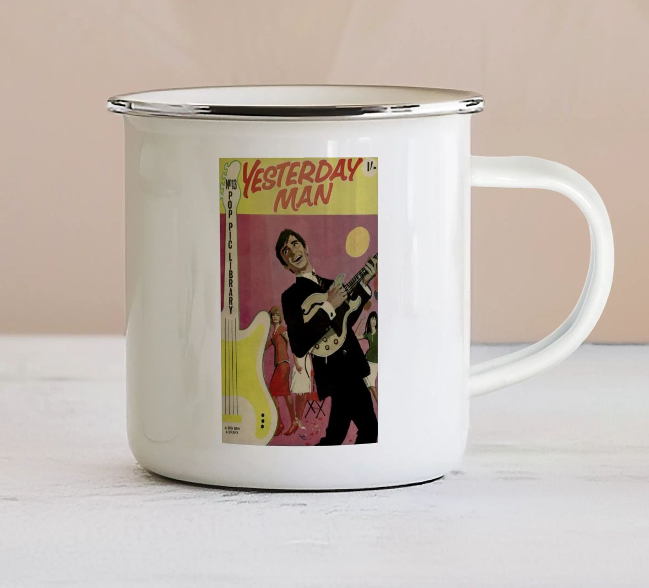 Yesterday man tazza in smalto da Hemingway Design