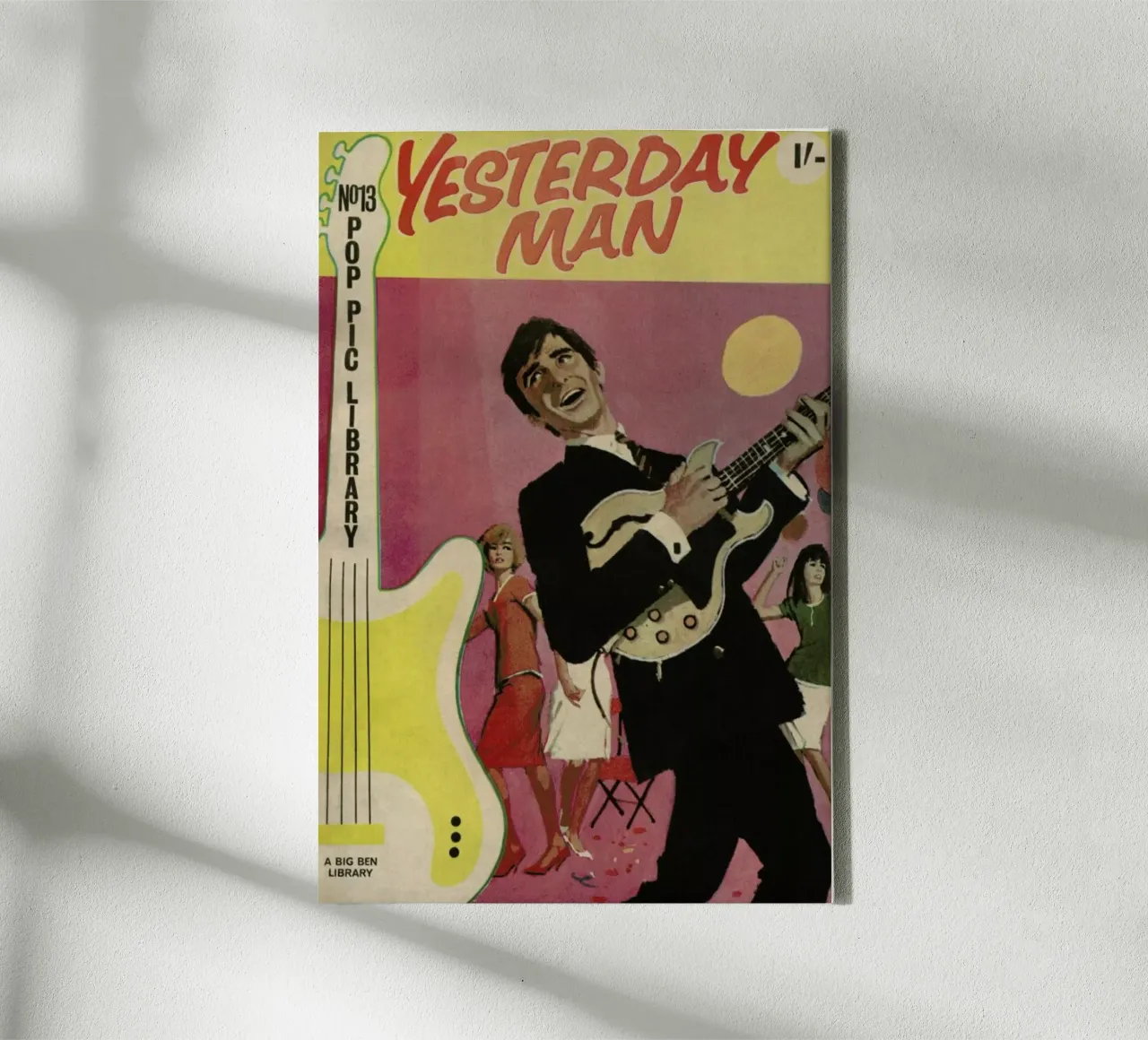 Yesterday man canvas with Floater frame by Hemingway Design