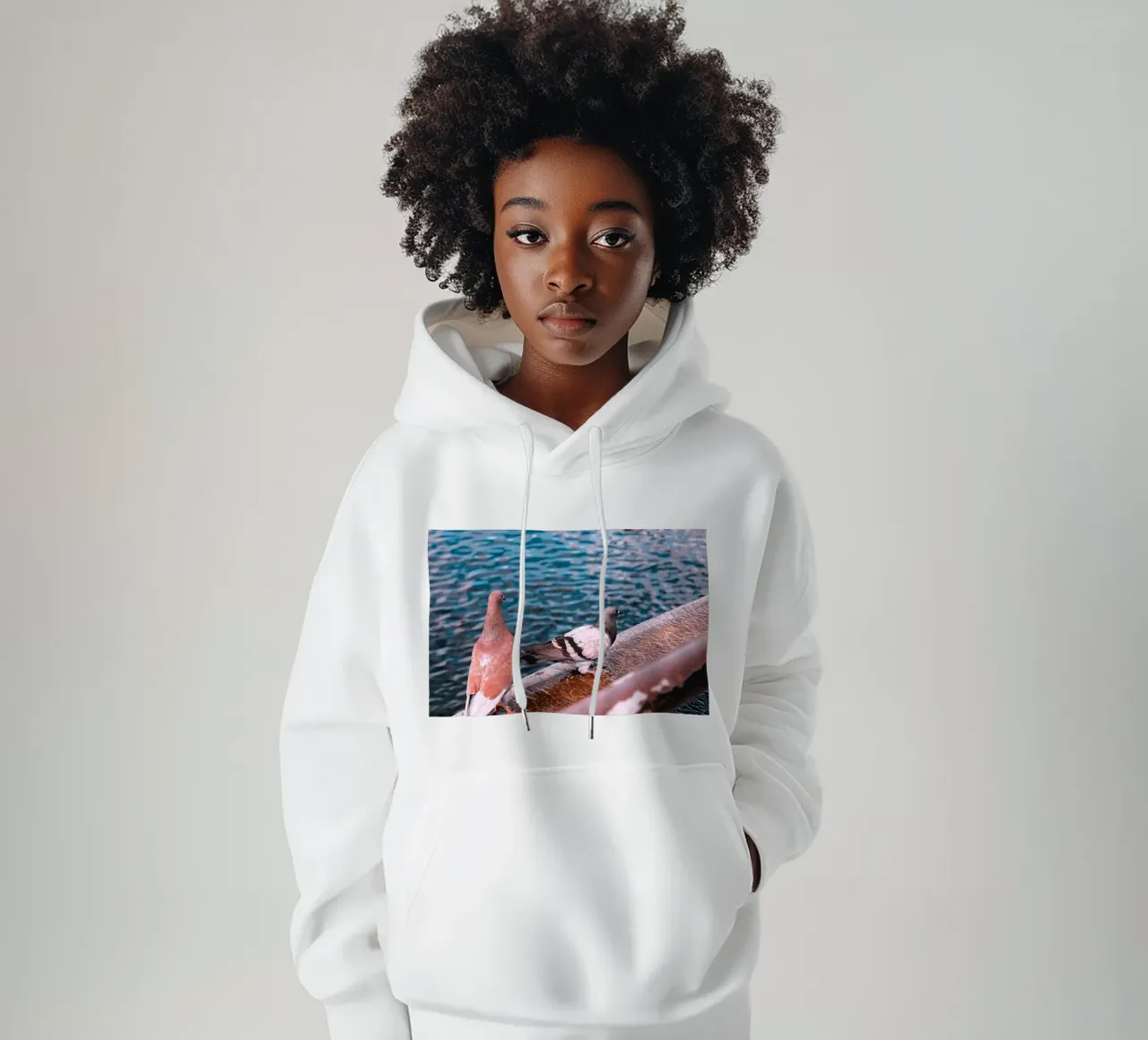 Messaggero di pace felpa con cappuccio da Nature's Palette