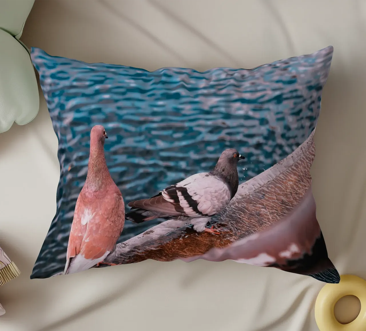 Messaggero di pace cuscino da Nature's Palette