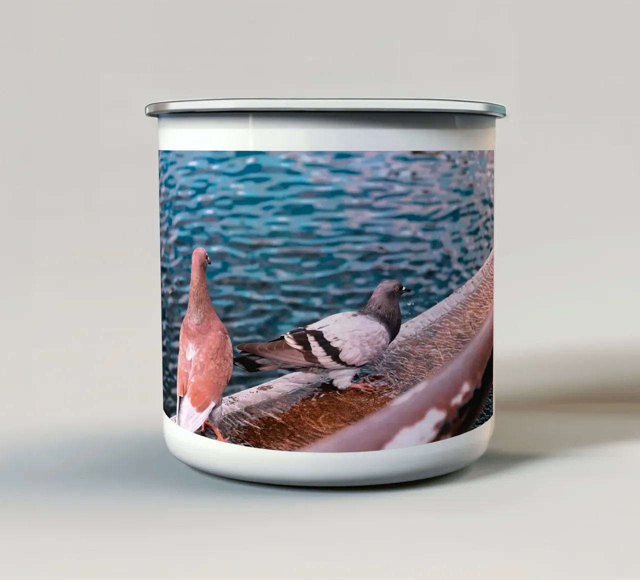 Messaggero di pace tazza in smalto da Nature's Palette