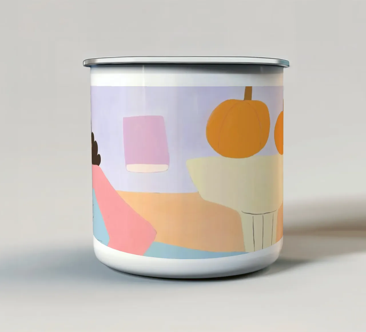 umore autunnale tazza in smalto da andreea