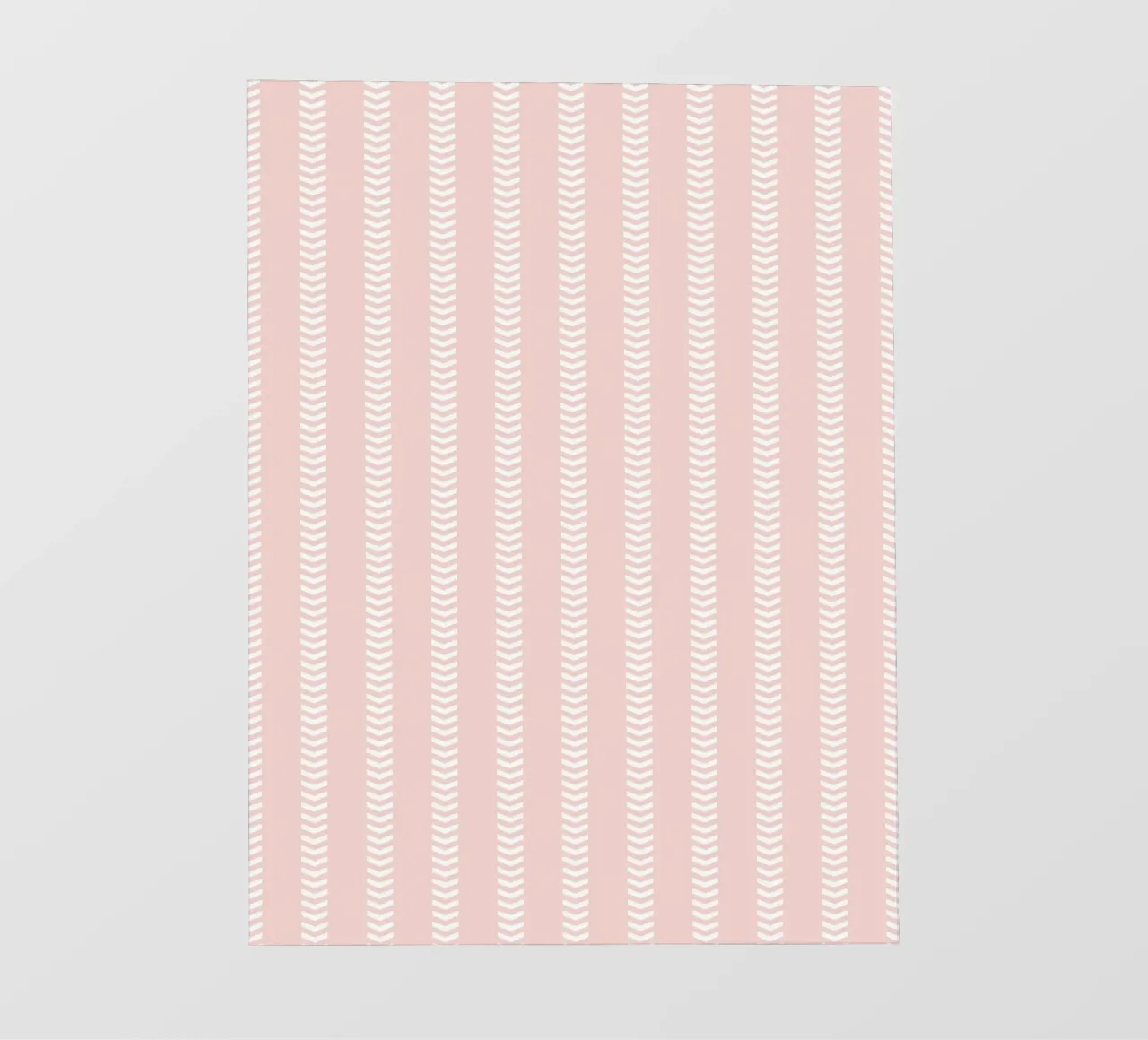 Frecce a strisce minimaliste di base in tela di fango, bianco su rosa pallido telo in pvc da Beauty in Simplicity