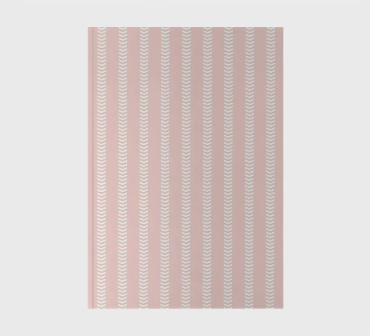 Minimal Basic Mudcloth Striped Arrows | White on Pale Pink notebook by Beauty in Simplicity